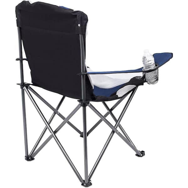 VEVOR Camping Folding Chair for Adults Portable Heavy-Duty Outdoor Quad  Lumbar Back Padded Arm Chairs in Black HWZDYCY450LBSFODNV0 - The Home Depot