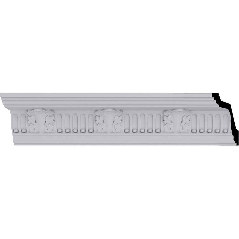 Ekena Millwork SAMPLE - Endurathane Colton Crown Moulding, 3 1/4"H x 3 1/8"P x 4 3/8"F x 12"L, (4 5/8" Repeat)