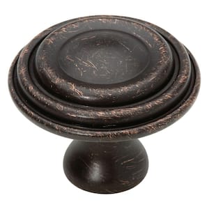 Classic Circles 1-1/2 in. (38mm) Venetian Bronze Round Cabinet Knob
