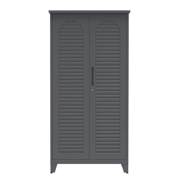 1.7 ft. W x 3 ft. D x 6 ft. H Metal Shed Tool Storage Cabinet with Ample Storage Space (5.1 sq. ft. ) for Garden Garage
