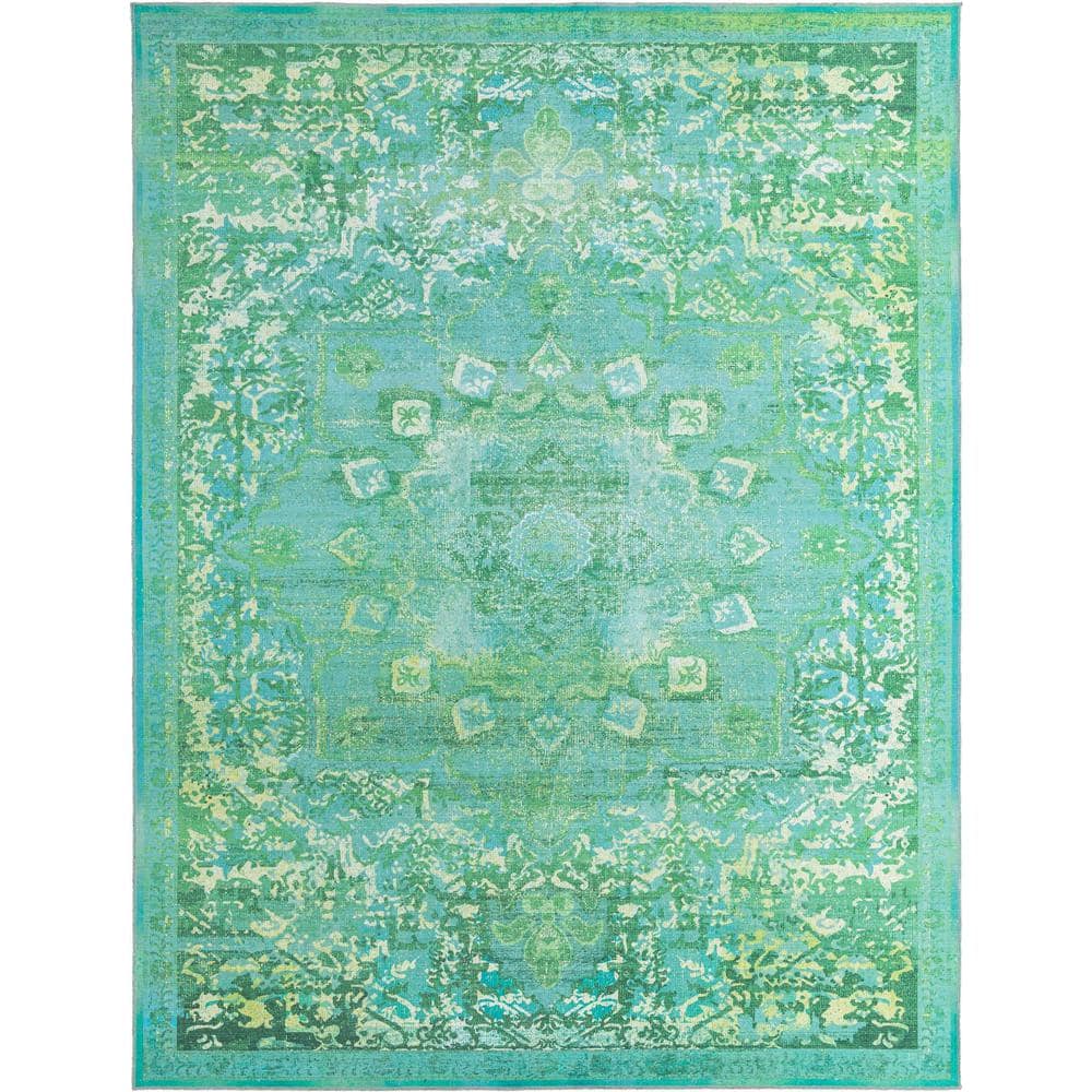Renaissance Roma Spring Green 9 ft. x 12 ft. Machine Washable Area Rug price history on PriceWatchPro