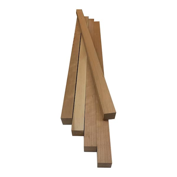 2 in. x 2 in. x 2 ft. Cherry S4S Board (5-Pack)