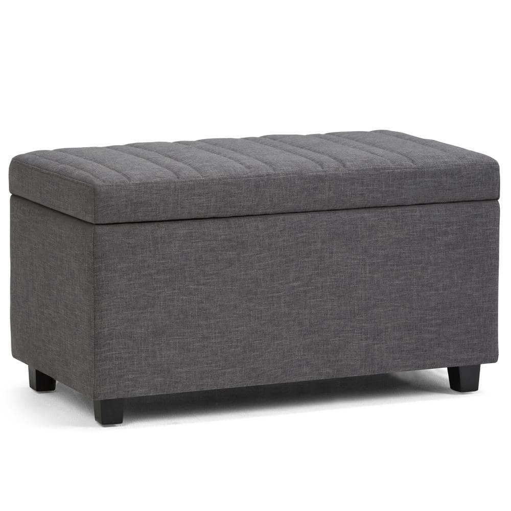 Brooklyn + Max Rory 34 inch Wide Contemporary Rectangle Storage Ottoman ...