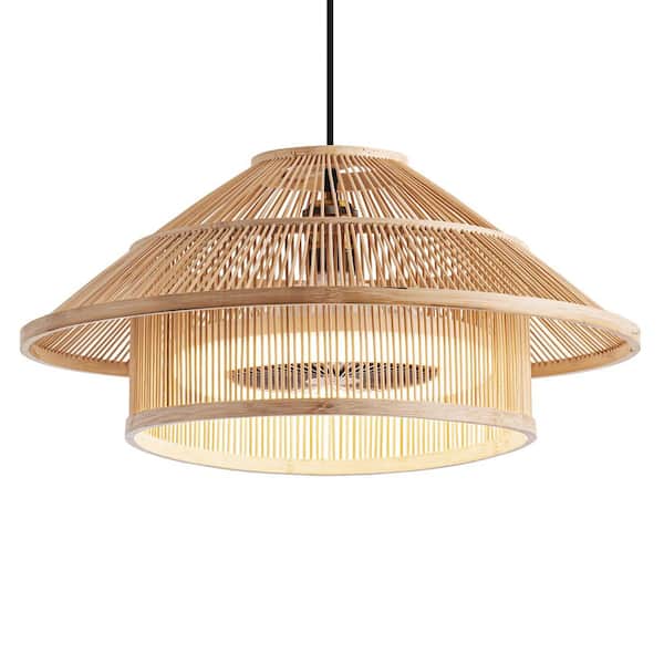 Unbranded 19.7 in. Indoor Yellow Industrial Ceiling Fan with Integrated LED