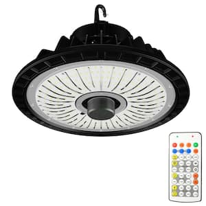 UFO LED High Bay Light Factory Warehouse Industrial Lighting, IP54 Warehouse Lights Remote control, Commercial Lighting