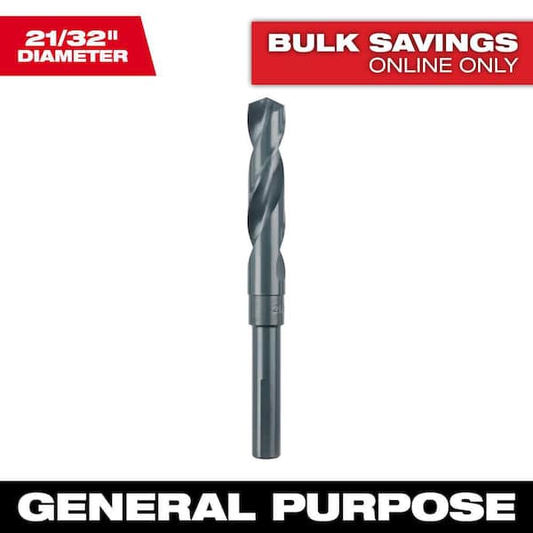 21/32 in. S and D Black Oxide Drill Bit