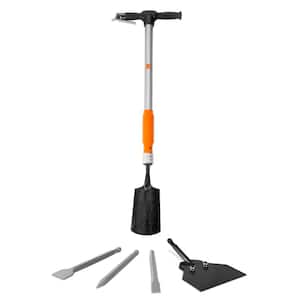 5-in-1 Pneumatic Multi-Function Tool with Scraper, Shovel and Chisel Attachments