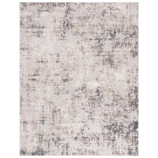 Continental Costco 9 ft. x 12 ft. Ivory/Slate Abstract Area Rug