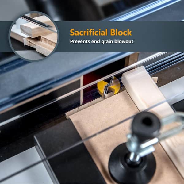 Traîneau De Guidage Rockler Rail Coping Pour Table De Routeur - Neuf