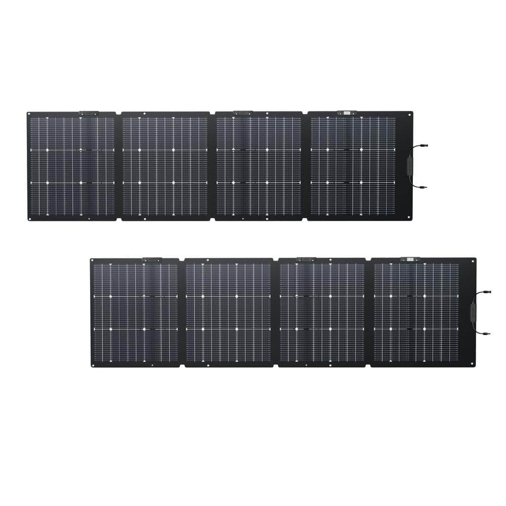 2-Pieces 160-Watt TOPCon Portable Solar Panel with 21.3-Volt Output, IP68 S