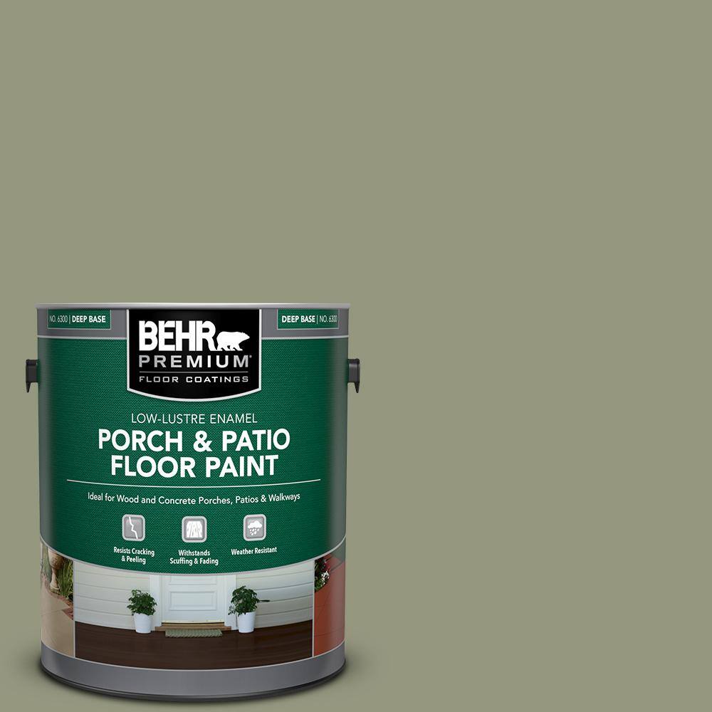 1 gal. #S380-5 Milkweed Pod Low-Lustre Enamel Interior/Exterior Porch and Patio Floor Paint price history on PriceWatchPro