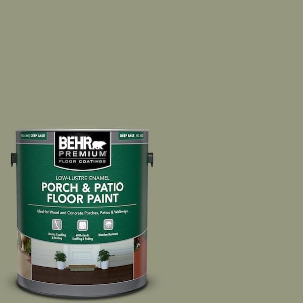 1 gal. #S380-5 Milkweed Pod Low-Lustre Enamel Interior/Exterior Porch and Patio Floor Paint
