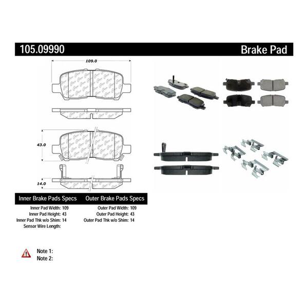 Centric Parts Disc Brake Pad Set