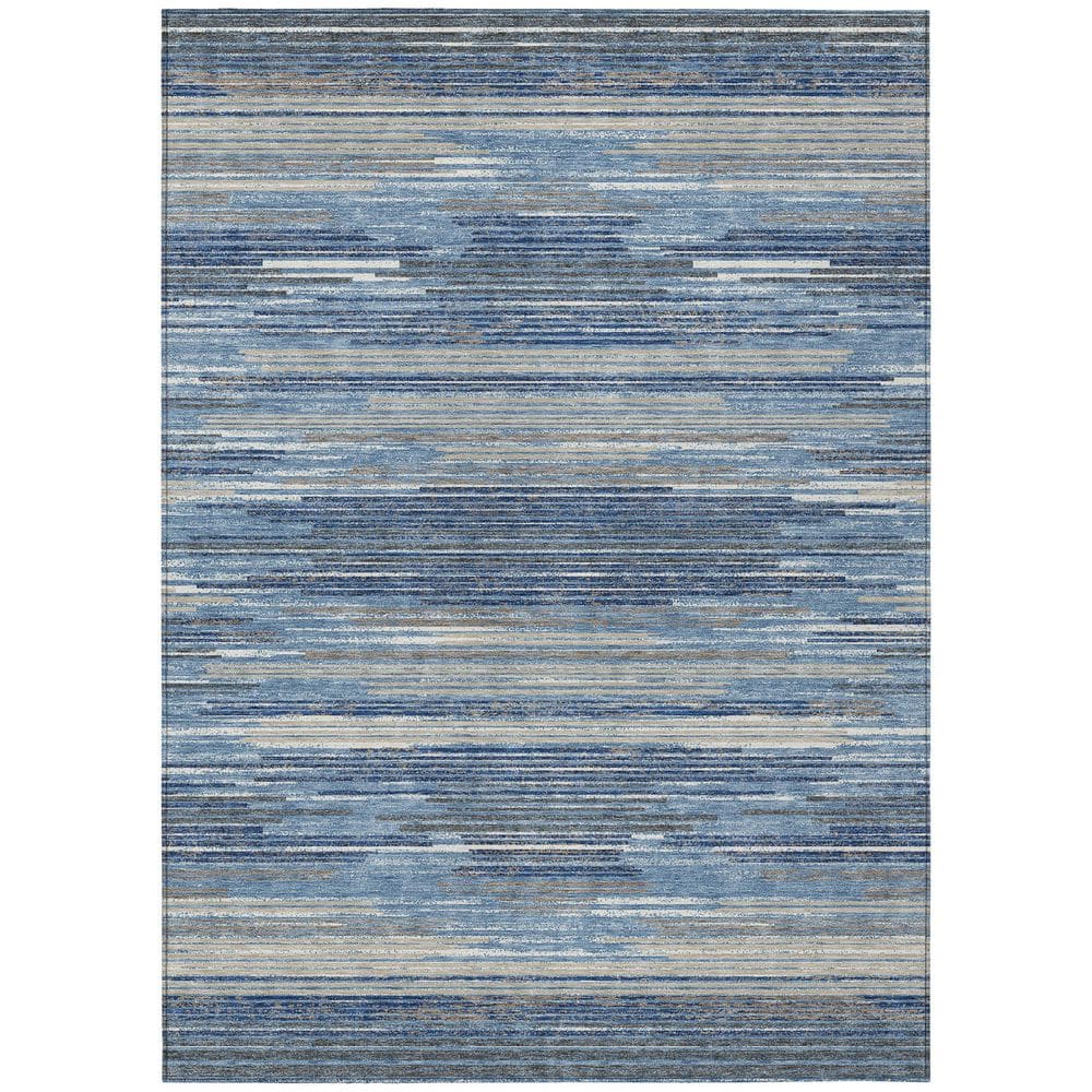 Chantille Machine Washable Indoor/Outdoor Abstract ACN2999 Blue 8 ft. x 10 ft. Area Rug price history on PriceWatchPro