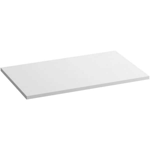KOHLER Solid/Expressions 37 in. Solid Surface Vanity Top in White Expressions without Basin