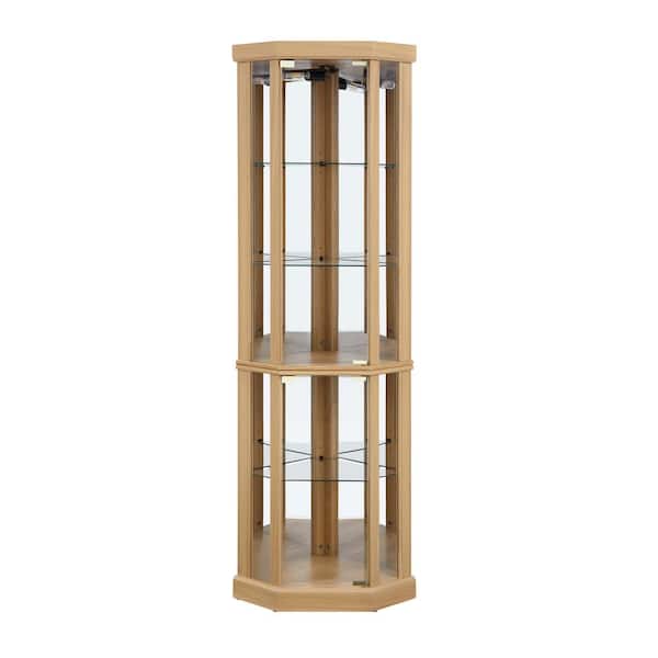 16.5 in. W x 16.5 in. D x 69.85 in. H Bathroom Light Beige Linen Cabinet