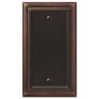 Continental 1 Gang Blank Metal Wall Plate - Aged Bronze