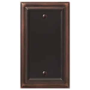 Continental 1 Gang Blank Metal Wall Plate - Aged Bronze