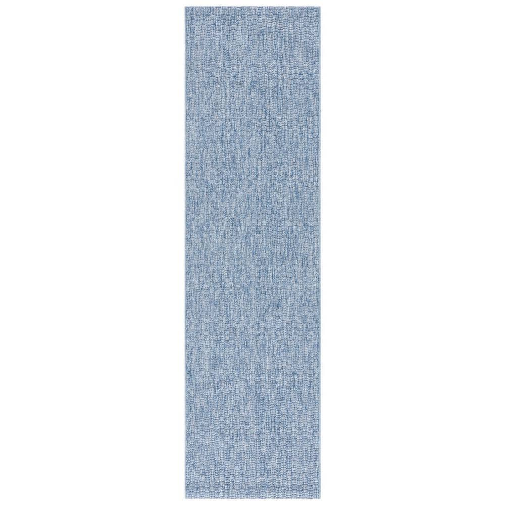 Reviews for SAFAVIEH Sisal AllWeather Blue 2 ft. x 8 ft. Solid Woven
