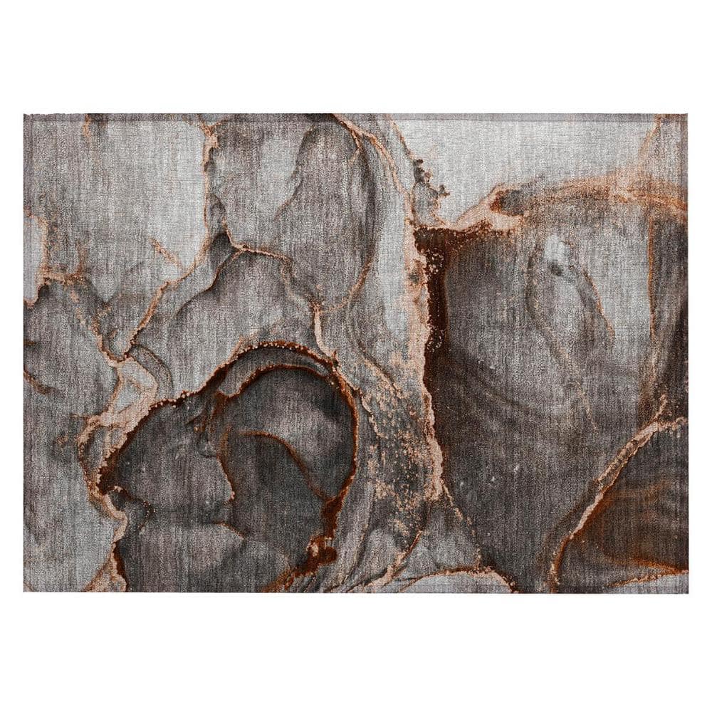 Peach 2 ft. x 3 ft. Woven Abstract Polyester Rectangle Indoor/Outdoor Area Rug price history on PriceWatchPro