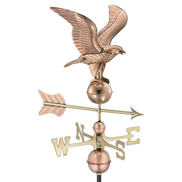 American Eagle Weathervane - Polished Copper