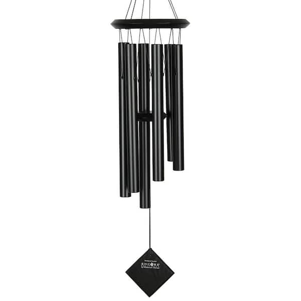 WOODSTOCK CHIMES Encore Collection, Chimes of Pluto, 27 in. Black Wind Chime