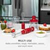 OVENTE Ultra-Stick 2-Speed Black Hand Immersion Blender Set with Whisk+Beaker+Chopper  HS565B - The Home Depot