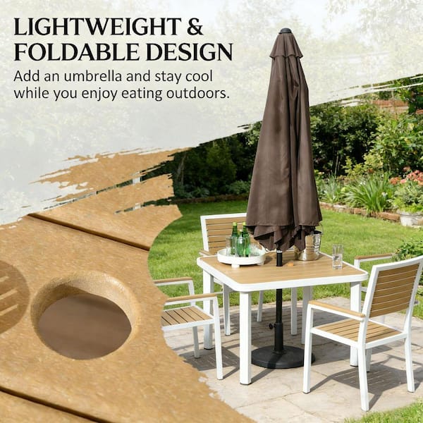 8 x 11 ft. rectangle patio umbrella California Umbrella 11' x 8' Rectangular Market Umbrella; Natural