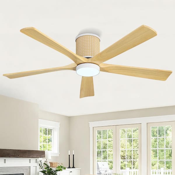 MLiAN 54 in. 5 Solid Blades Indoor Ceiling Fan with Integrated LED