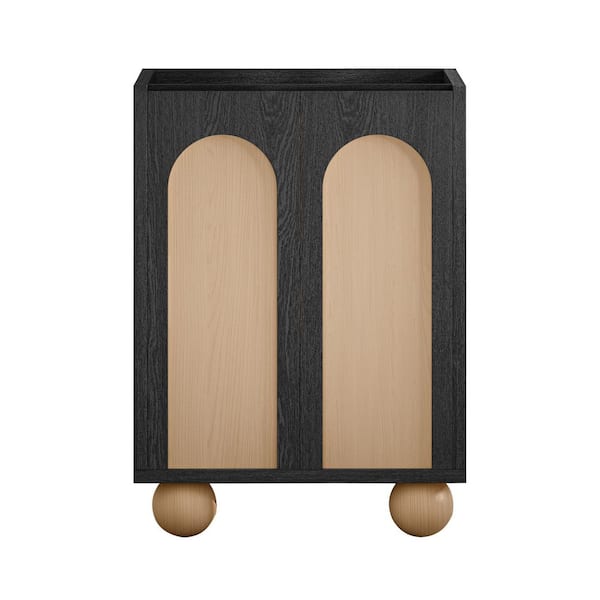 Swiss Madison Plaisir II 24" Freestanding Bath Vanity Cabinet without Top in Black Oak