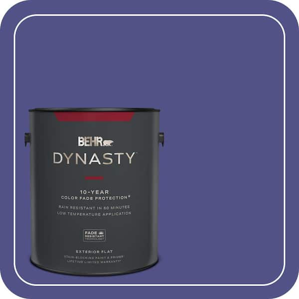 BEHR DYNASTY 1 gal. #P550-7 Purple Prince Flat Exterior Stain-Blocking Paint & Primer
