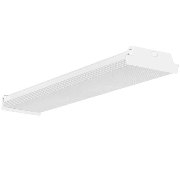 4 ft. CCT Adjustable 6000LM Flush Mount Kitchen Ceiling Lighting Fixture 40-Watt Integrated LED Wraparound Light ETL