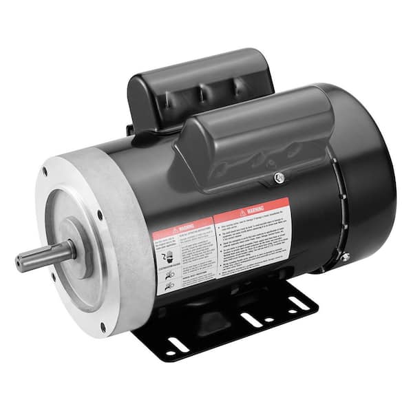 1.5HP Electric Motor 3450 rpm, AC 115V/230V, 56C Frame, Air Compressor Motor Single Phase, 5/8 in. Keyed Shaft