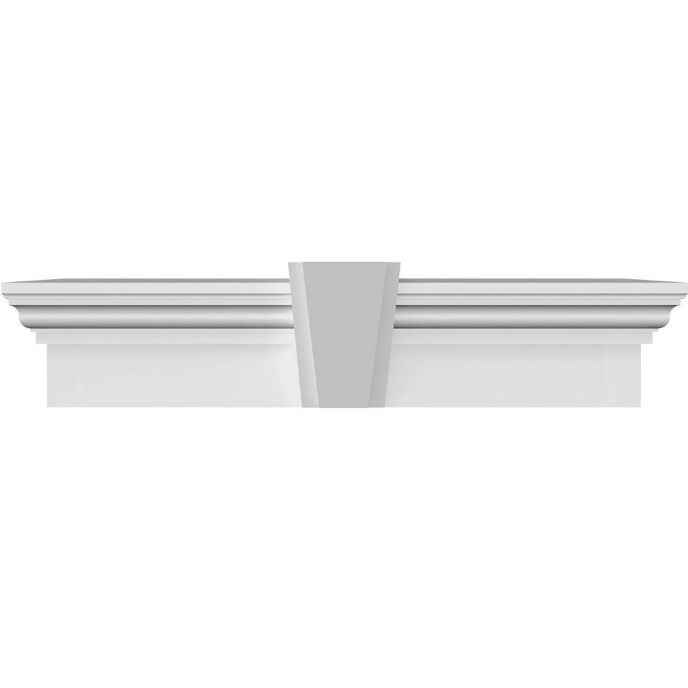 1 in. x 111 in. x 9 in. Polyurethane Crosshead Moulding with Deco Keystone price history on PriceWatchPro