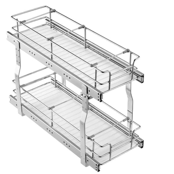 8.5 x 21 x 15 in. Heavy-Duty Pull-Out Cabinet Organizer, Steel Drawers for Under Sink, Fits 10 x 22 x 18 in. Cabinet