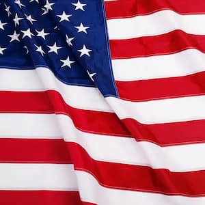 EverStrong 5 ft. x 8 ft. American US Heavy-Duty Nylon Flags Embroidered Stars and Sewn Stripes USA with Brass Grommets