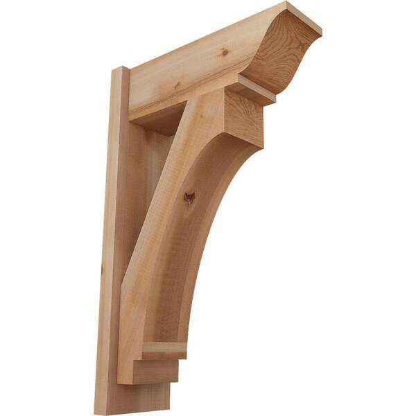 Ekena Millwork 8 in. x 32 in. x 20 in. Imperial Traditional Smooth Western Red Cedar Outlooker