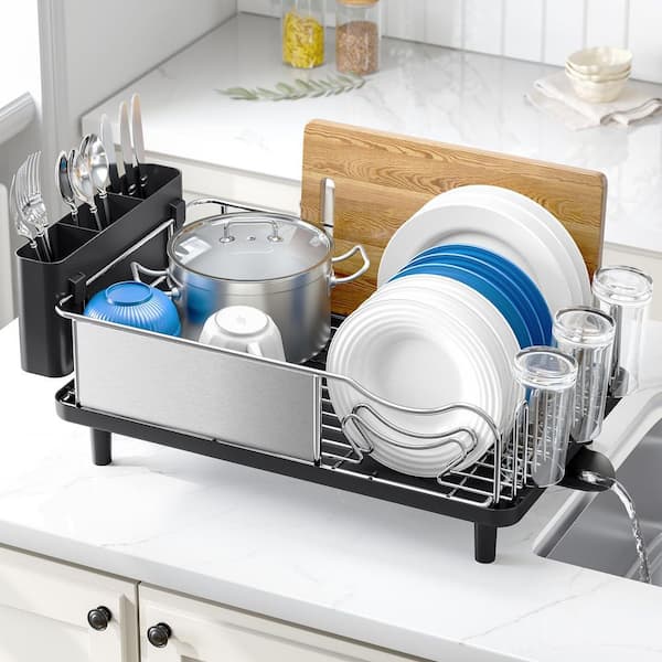 Simplehuman Racks Reviews for simplehuman Compact Dish Rack Drying Rack with Swivel Spout ...