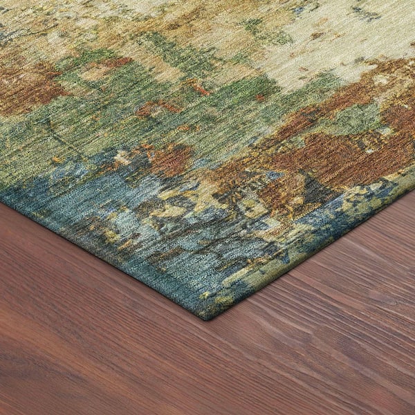 Chantille Machine Washable Indoor/Outdoor Abstract ACN2363 Beige 3 ft. x 4 ft. Area Rug