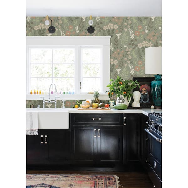 Karina Green Meadow Paper Non-Pasted Matte Wallpaper