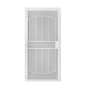36 in. x 80 in. 805 Series White Defender Security Door