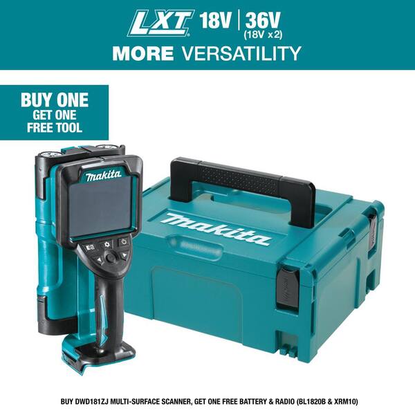 Makita 18V LXT Lithium‑Ion Cordless MultiSurface Scanner DWD181ZJ