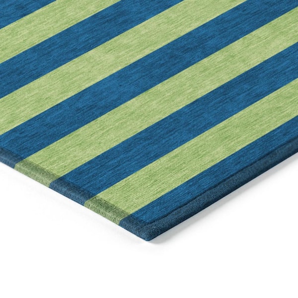 Chantille ACN530 Navy 8 ft. x 10 ft. Machine Washable Indoor/Outdoor Geometric Area Rug
