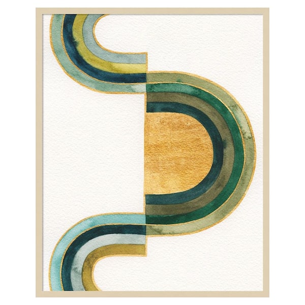 Analogous Arches III by Grace Popp 1 Piece Framed Giclee Abstract Art Print 41 in. x 33 in.