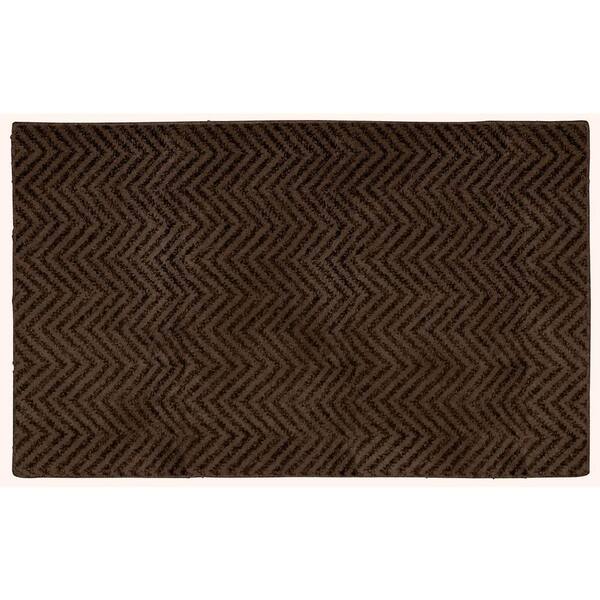 Garland Rug Palazzo Chocolate 21 in. x 34 in. Bath Rug