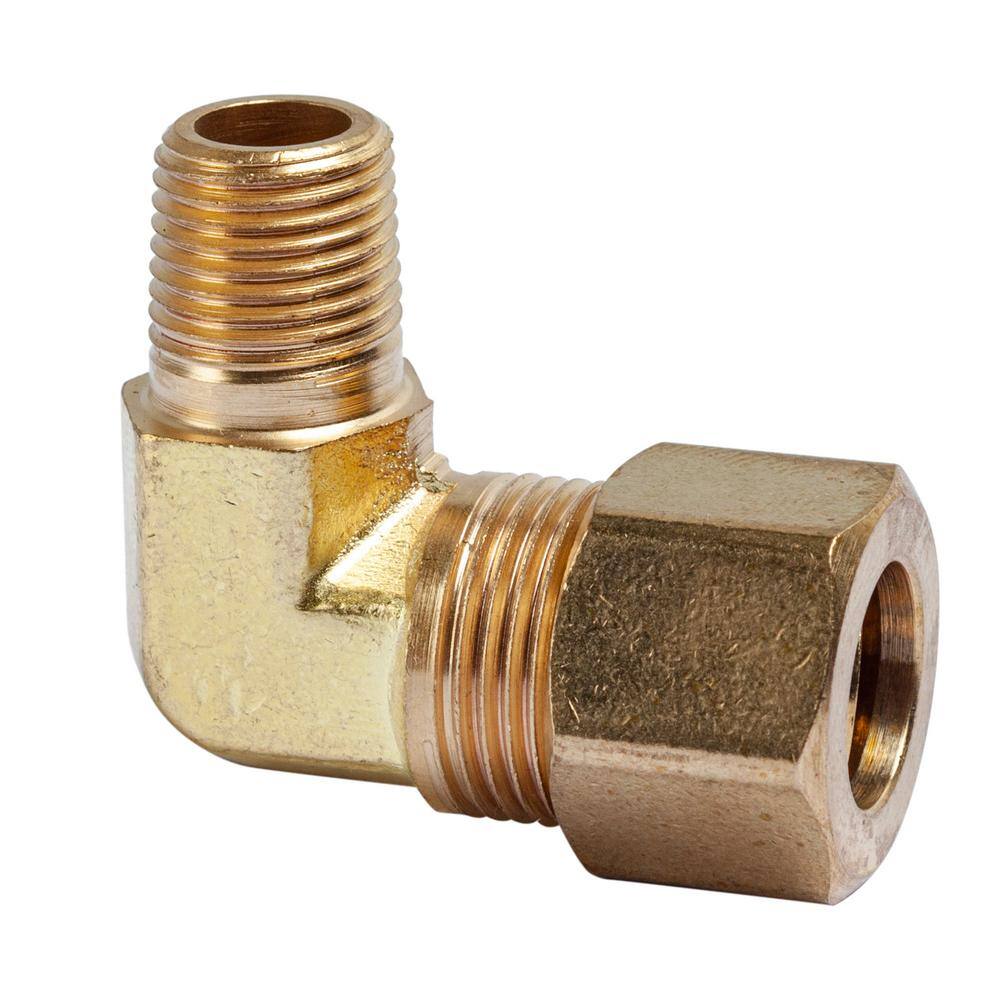 3/8 in. O.D. x 1/8 in. MIP Brass Compression 90-Degree Elbow Fitting (25-Pack) price history on PriceWatchPro