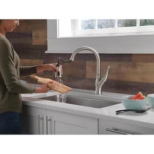 Ophelia Single Handle Pull Down Sprayer Kitchen Faucet in Stainless Steel