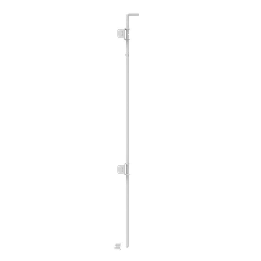 48" White Stainless Steel Heavy-Duty Gate Drop Rod