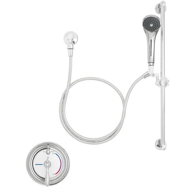 Speakman Sentinel Mark II Regency 1-Handle 1-Spray Shower Faucet with Hand Shower and Pressure Balance Valve in Polished Chrome