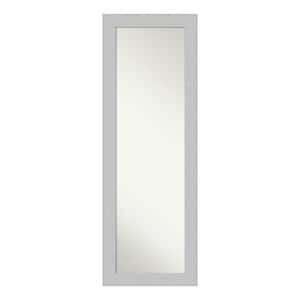 Large Rectangle Distressed White Beveled Glass Modern Mirror (52.25 in. H x 18.25 in. W)